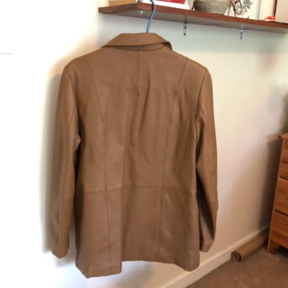 100% LEATHER JACKET • like new! - Picture 3 of 6